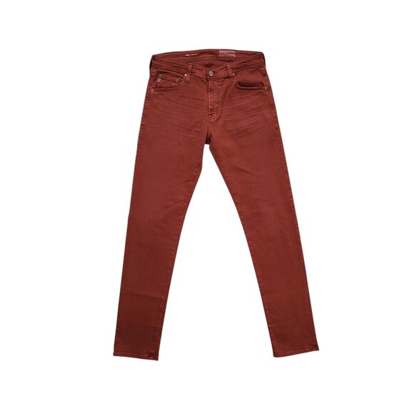 AG Adriano Goldschmied Tellis Modern Slim Fit Jeans in Merlot Men's Size 31X33